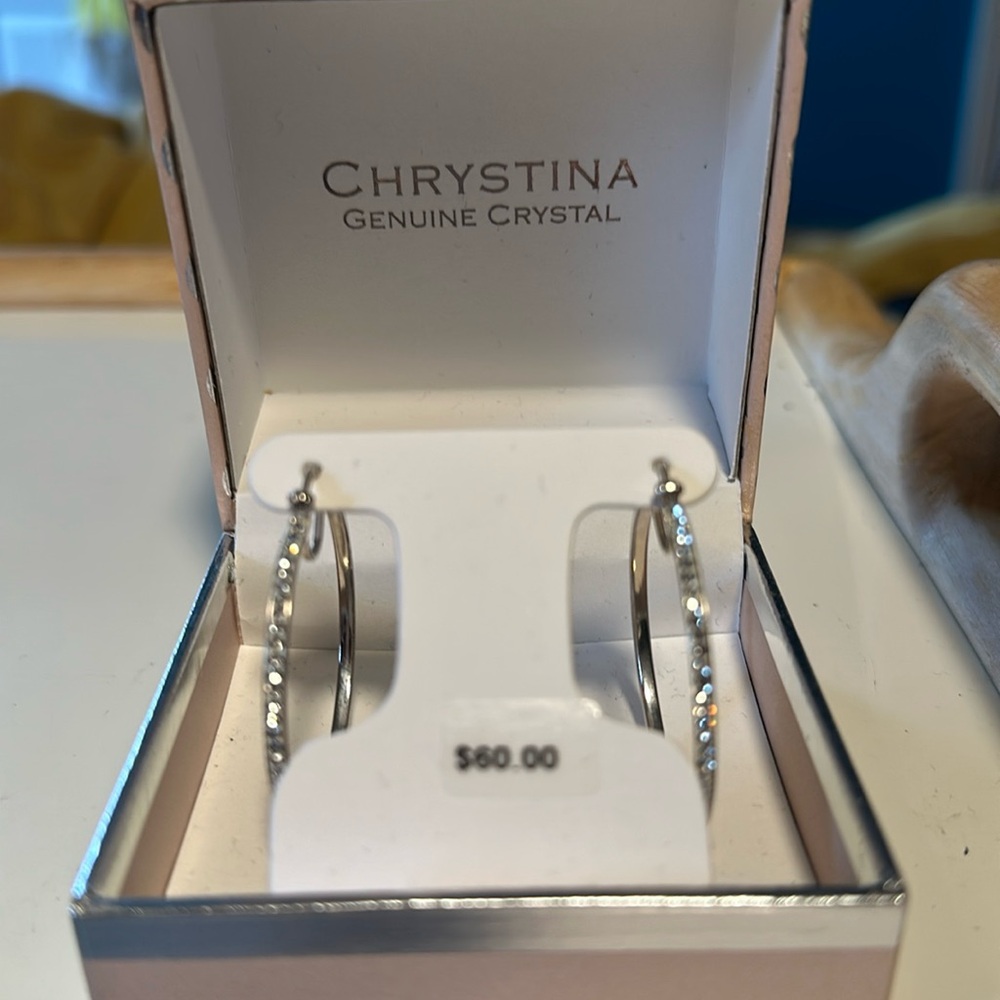 Chrystina Genuine Crystal Earrings